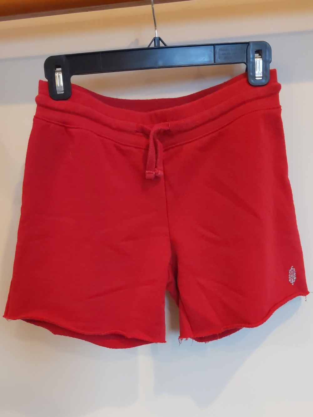 Free People Red Drawstring Athletic Shorts